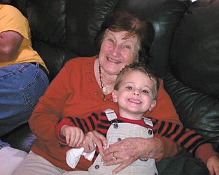 Great-grandma Patrick, 89, cuddles with great-grandson Raiden Rossi, 3. Photo submitted by Sandy Rossi.