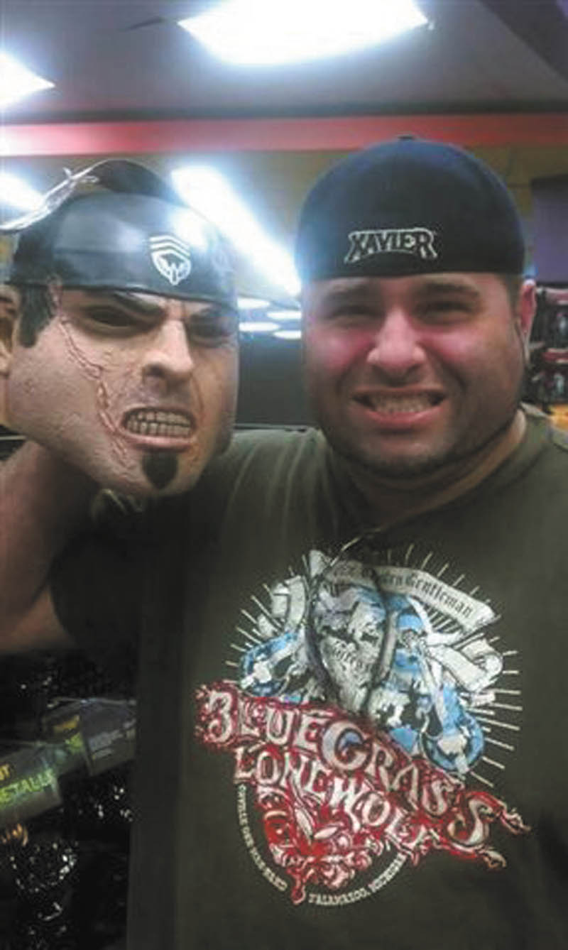 Ron Rossi found a mask that resembled his face. So says Sandy Rossi, who submitted this photo.