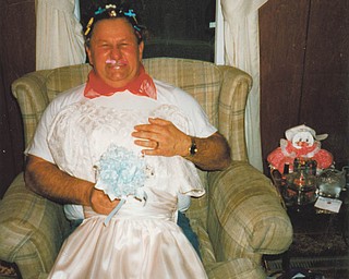 In the sport of fun, Fred Welshhans of Columbiana got all dolled up to go out with the help of (then) Kristen Cavanaugh. in February of 1997.