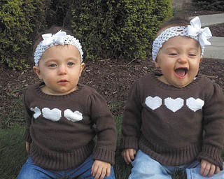 What's so funny? Here are Olive and Ellie Kotarski in a photo sent in by Jason Kotarski.