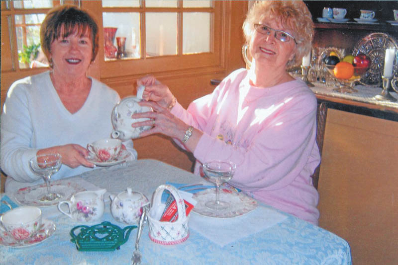 Austintown Historical Society will have its Spring Tea on April 22 at The Strock Stone House, 7171 Mahoning Ave., Austintown. Seatings are at noon, 2 p.m. and 4 p.m. Reservations are a must by Friday. Cost is $14 per person, and $7 for children under 12. Coffees and teas, finger sandwiches, scones, pastries and extras will be served, as they would at a traditional high tea. Tours of the house will follow each seating. Make checks payable to the Austintown Historical Society and mail to 1181 S. Raccoon Road, Austintown, OH 44515. Above, sitting down to enjoy some tea are Marge Goldner, chairman, at left, and Joyce Pogany, president, at right. For information call Pogany at 330-792-1129.
