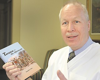 Donald K. Allen is a Boardman veterinarian, but he’s also the author of “Tarawa: the Aftermath” and is among many local authors whose work has been highlighted by groups at the public library. He recently spoke at the Austintown library.