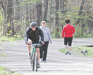 The 1.5-mile Mill Creek MetroParks East Golf Hike/Bike Trail runs from Route 224 to Shields Road in Boardman. YSU conducted a study on how people use the trail, based on data from 2010.