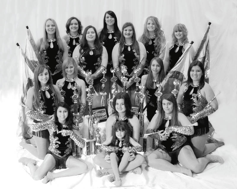Members of the Northern Strut Twirling Team are, first row, left to right, Jessica Kozar, Adele Colonna, Cassidy Oyler and Jenna Benson; middle row, Tara Schuster, Kathryn Rosinski, Karlie Kowal and Madeline Crish; and back row, Emmy Graffius, Shannon Chaffee, Anngel Benson, Megan Howard, Monica Mattiussi, Emily Combs and Alyssa Thomas. Missing from the photo is Katie Brown, Amanda Orr, Rebecca Platt, Meghan Susko and Jessica Yozwiak.