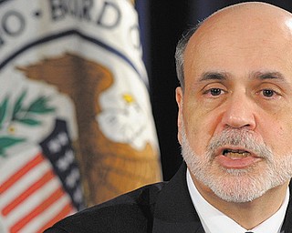 Federal Reserve Chairman Ben Bernanke speaks at a news conference at the Federal Reserve in Washington, D.C., on Wednesday.