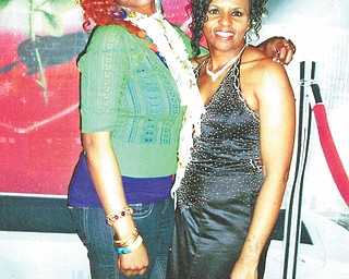 "Well, today, as everyday, I just want to say Mom, God had picked you just for me," says La-Meka Allen of Cleveland, left, to her mom, La-Tasha Dendy of Youngstown. Here they are at La-Tasha's surprise 50th birthday party, which took place on La-Meka's birthday.