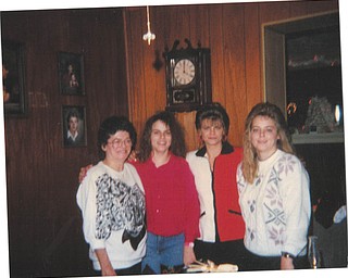 Patty Warholak Stankovich of Austintown, second from right, sent in this photo of three generations of her family to "show the importance of women and their moms." She says her mom, Gisele Warholak Zupp, left, now deceased, was her best friend and confidante. Patty's daughter, Donna of Girard, is second from left, and Patty's sister, Christine, is at right.