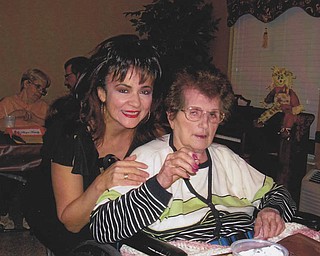 Donna Carbon of Canfield says her mom, 93-year-old Louise Diorio, told her years ago after a particularly stressful event that she was there for Donna. Now that Louise is in Omni Manor Health Care Center in Youngstown and is unable to speak, Donna knows Louise knows that Donna is there for her. "After all," Donna says, "that's what best friends are for."