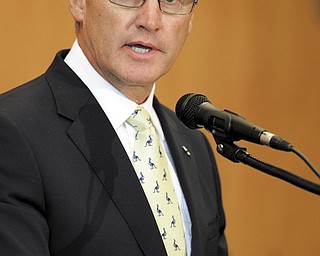 Jim Tressel, Former Ohio State football coach & new vice president for strategic engagement at the University of Akron