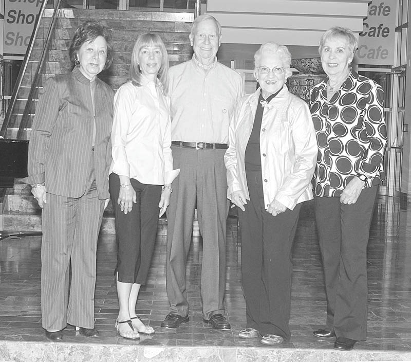 The Butler Institute of American Art, 524 Wick Ave., Youngstown, recently honored seven individuals for their years of service as volunteer docents at the museum. Giving tours for the past 20 years are, from left, Betty Joyce, Suzyn Schwebel Epstein, Richard Lander, Elizabeth Cole-Clark and Mary Ellen Fink. Absent from the picture are Janet Garchar and Beverly Gibson. Anyone interested in volunteering as a docent can call the art institute at 330-743-1107, ext. 114. Photo by Nick Mays | The Vindicator 