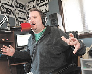 After spending 10 years at WDJQ-FM in Canton, Patrick DeLuca now broadcasts from his Alliance home on The DeLuca Show Network, an online radio station that he and former WDJQ co-host Charlotte DiFranco started in February.