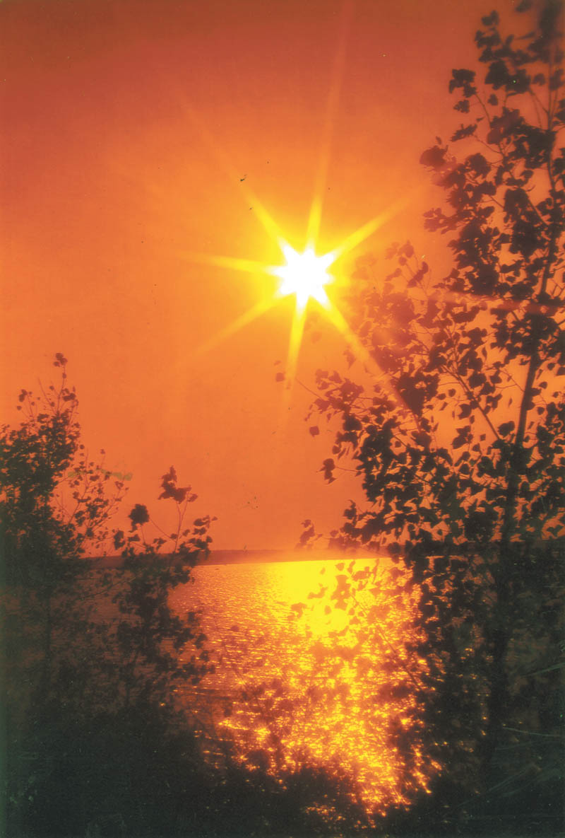 Lana Vanauker of Canfield took this photo of the sun over Berlin Lake.