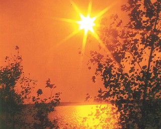 Lana Vanauker of Canfield took this photo of the sun over Berlin Lake.
