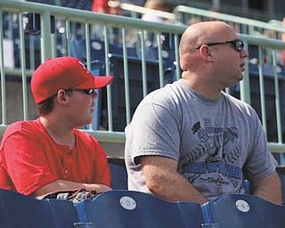 Tyler Platt and his dad, Mike Platt, both from Niles, share a love of baseball and the Scrappers.