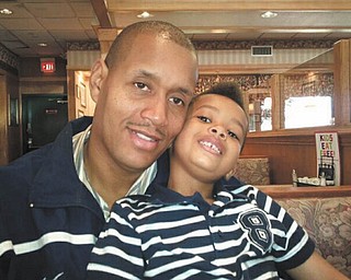 Booker Newberry IV and his son Booker Newberry V enjoy some time together. They're both from Youngstown.
