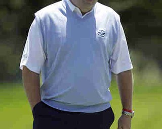 Dennis Miller walks off the first green during the first round of the U.S. Open Championship golf tournament Thursday, June 14, 2012, at The Olympic Club in San Francisco. (AP Photo/Ben Margot)