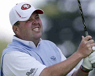 Dennis Miller hits a drive during the first round of the U.S. Open Championship golf tournament Thursday, June 14, 2012, at The Olympic Club in San Francisco. (AP Photo/Eric Gay)