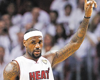 Miami small forward LeBron James and the Heat were crowned the 2012 NBA champions after defeating the Oklahoma City Thunder, 121-106, in Game 5 on Thursday in Miami. The Heat took the series 4-1. It is the first title for James.