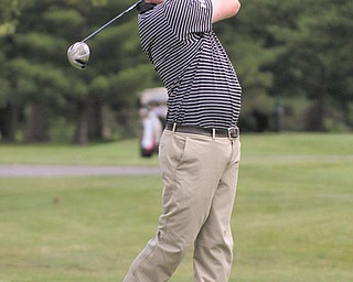PGA Tour rookie Jason Kokrak watches his drive during Monday’s Greater Western Reserve Boy Scout
Council’s Link’s Classic fundraiser at Trumbull Country Club.