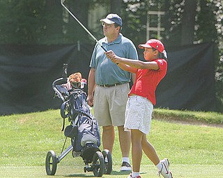 Youngstown’s Jacinta Pikunas, shown here competing at last year’s Greatest Junior Golfer tournament, was one of two area golfers to earn expense-paid trips to the International Junior Golf Championships.