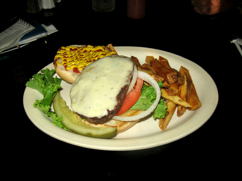 Sirloin burger from Mason's Steak House & Lounge.