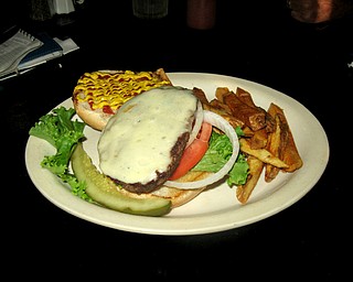 Sirloin burger from Mason's Steak House & Lounge.