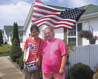 Terri Windsor of Poland sent in this photo of Pie Areepipatkul of Bangkok, Thailand, an AFS foreign exchange student, and Kayla Windsor of Poland, who became good friends with Pie.
