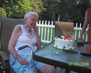 Here's a story by a reader named Sharon about a July 4th birthday: "My mom lived in Baltimore and came to visit my husband and I for her 80th birthday with my sister. She was born July 4, 1926 and passed away in 2009. I think she was surprised [in this photo]."
