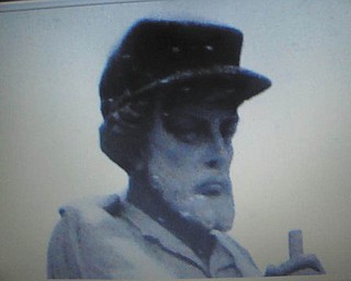 A photo of the face of the war veteran statue in downtown Youngstown by Jim Williams of Lowellville.