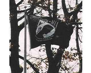 A photo of the POW-MIA flag, taken by Jim Williams of Lowellville.