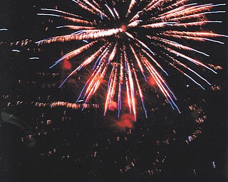 Lana Vanauker of Canfield sent in this photo she took of the fireworks at the St. Charles Festival this year.