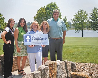 The course at the Lake Club in Poland will be the site of a golf outing Au.g 1 to benefit Akron Children’s Hospital Mahoning Valley. From left are Amanda Watanakunakorn, Raquel Pacheco, JoAnn Stock, Chris Muransky and Ed Muransky. Photo by MADELYN P. HASTINGS | THE VINDICATOR