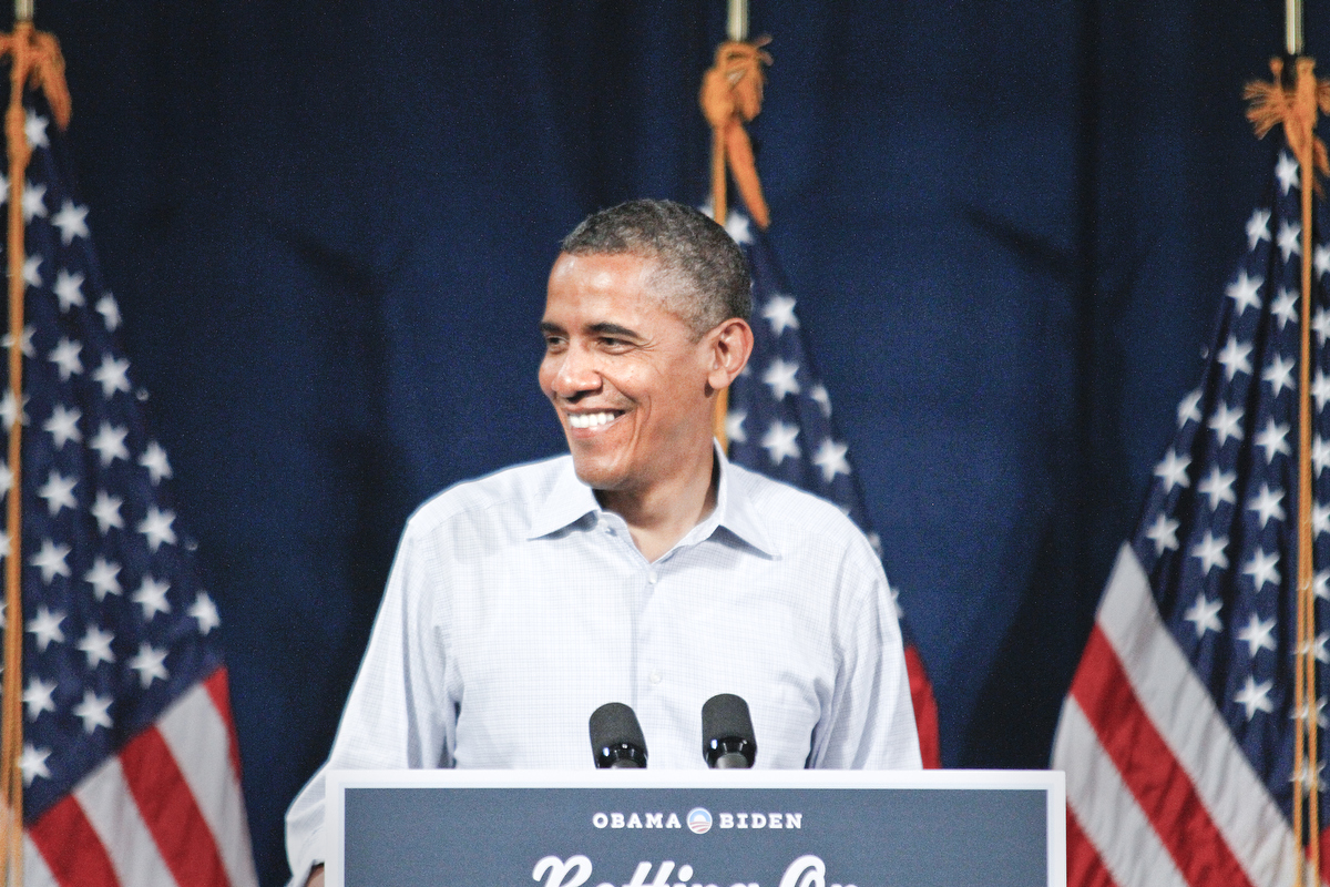 MADELYN P. HASTINGS | THE VINDICATOR...President Barack Obama during his speech at Dobbins Elementary School in Poland, Ohio on July 6, 2012... - -30-..