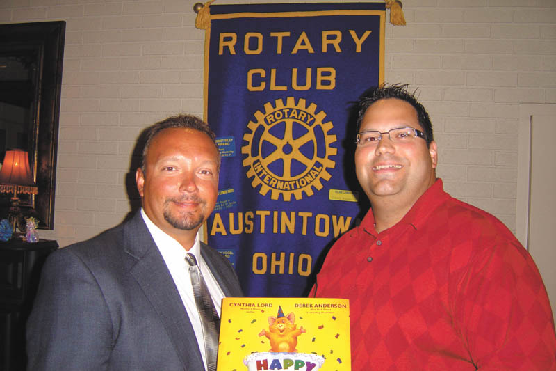 Dr. Michael Cafaro, right, spoke at a recent Austintown Rotary Club meeting. He discussed chiropractic medicine and how it relates to human health and disease prevention. Chiropractic medicine has become the second largest primary health field in the world. Dr. Cafaro is pictured with Mark Cole, Rotary president-elect. 