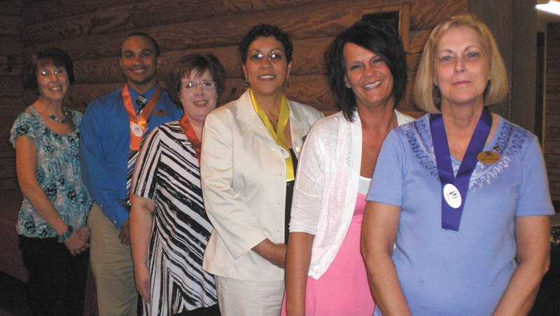 The Yo-Mah-O Chapter of the International Association of Administrative Professionals has installed its officers for the 2012-2013 year. From left to right are Parliamentary Adviser Marlene Dailey, Assistant Treasurer Joseph Gibson, Treasurer Tami Ginn, Secretary Mary Lou Reyes, Vice President Suzette Gibbs, and President Lynn Romeo.