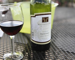 One of the many wines offered during the ribs festival at the Mastropietro Winery in Berlin Center, Ohio.