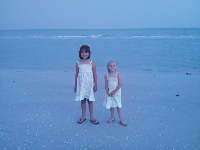 Marissa and Camryn are all dressed up on Sanibel Island. Photo sent in by Rich T.