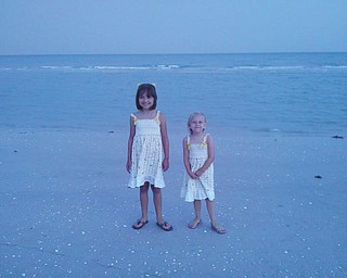 Marissa and Camryn are all dressed up on Sanibel Island. Photo sent in by Rich T.