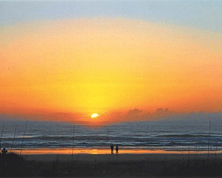 Pam Hall of Hubbard sent in this photo of sunrise at the beach in St. Augustine, Fla. It was taken in March.
