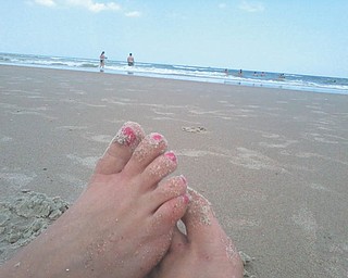 Here's Carol Jackson's view at Daytona Beach. She's from Salem.