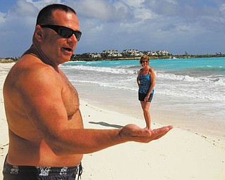 Here's a photo of Ken and Colleen Joerndt of Austintown during a vacation at Sandals Great Exuma, Bahamas, in March. Photo sent in by Colleen Joerndt.