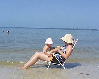 Mommy and Camryn spend some time by the water on Fort Myers Beach. Photo sent in by Kelly Alexander.