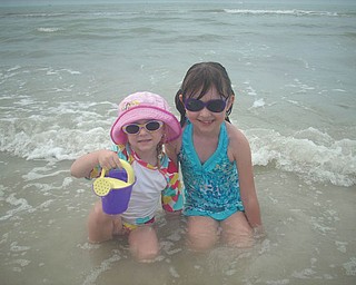 Sisters Camryn and Marissa at Fort Myers Beach. Photo sent in by Kelly Alexander.