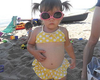 This photo of Hailey Pashayan having fun on vacation at Lake Erie in Sandusky, Ohio, in August 2011 is the favorite picture of her grandmother. Hailey is the granddaughter of Jim and Anne Sullivan of Canfield.