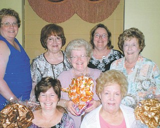 The Network Council of ABWA is planning its annual fall fashion show. Members of the council are, in front, Sharon Pasquale, left, and Sara Janutolo of Tri Gold Chapter; in the middle is Judy Codespote of Mill Creek Chapter; and in the back row, from left, are Mary Brown of Mill Creek, Donna Farmer of Tri Gold, and Cathy Pokrivnak and Mary Ann Rushton, both of the Youngstown Charter Chapter.