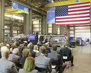 ROBERT K. YOSAY | THE VINDICATOR..Frank Kendall - speaks at M7--a 30 Million dollar grant for a manufacturing hub was announced today at M7 Technologies - .Obama officials, including White House National Economic Council Director Gene Sperling, Acting U.S. Commerce Secretary Rebecca Blank, Under Secretary of Defense Frank Kendall and a host of other manufacturing officials will be at M-7 Technologies.. - -30-..