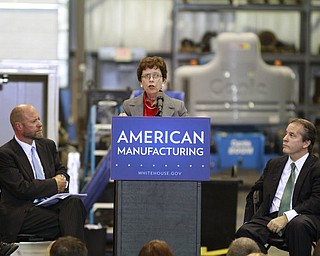ROBERT K. YOSAY | THE VINDICATOR..a 30 Million dollar grant for a manufacturing hub was announced today at M7 Technologies - .Obama officials, including White House National Economic Council Director Gene Sperling, Acting U.S. Commerce Secretary Rebecca Blank, Under Secretary of Defense Frank Kendall and a host of other manufacturing officials will be at M-7 Technologies.. - -30-..