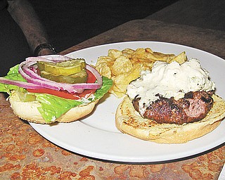 The Lemon Grove's Bleu Angel Burger
