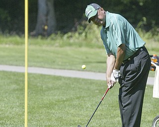 William d Lewis the vindicator James Hovell makes a chip shot  Friday at Mill Creek.