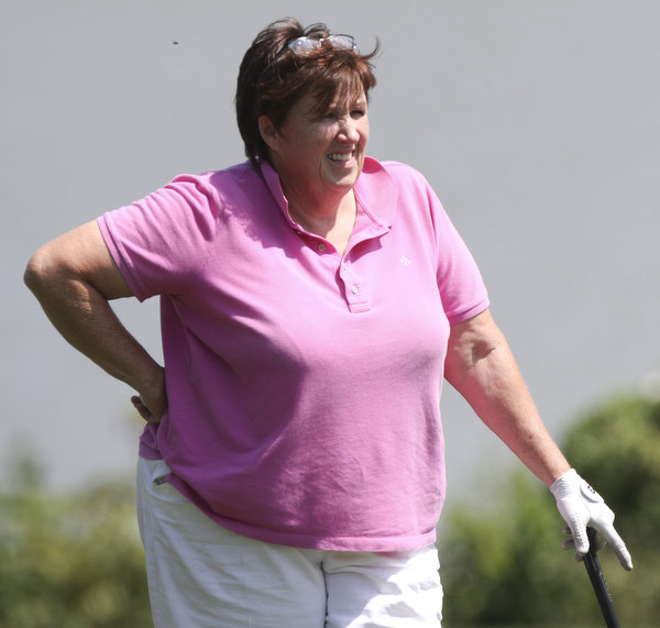 William D. Lewis The Vindicator  Lori Bowden women's winner  at Lake Club Sunday.